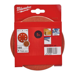 Milwaukee Eksantrik Zımpara Diski 125 mm 180 Kum 5'li 4932367744 - Milwaukee