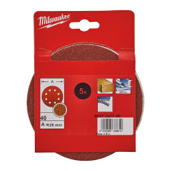 Milwaukee Eksantrik Zımpara Diski 125 mm 40 Kum 5'li 4932367740 - 2
