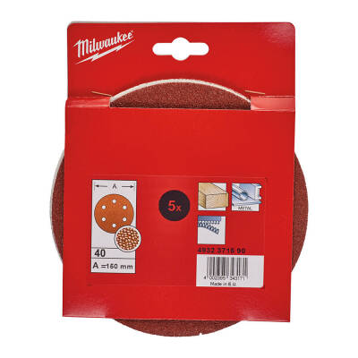 Milwaukee Eksantrik Zımpara Diski 150 mm 40 Kum 5'li 4932371590 - 2