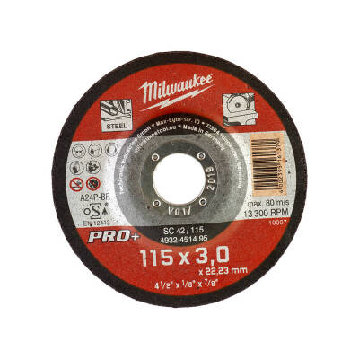 Milwaukee Göbekli Metal Kesme Taşı 115 x 3 x 22,23 mm 4932451495 - 3
