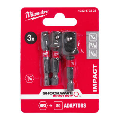 Milwaukee Hex Lokma Adaptör Seti 3 Parça - 1
