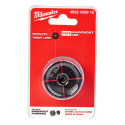 Milwaukee Hidrolik Panç Kalıbı 22,5 mm PG16 1/2 4932430915 - Milwaukee