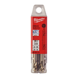 Milwaukee HSS-G Çift Taraflı Metal Matkap Ucu 3,5 x 52 mm 10'lu 4932352226 - Milwaukee