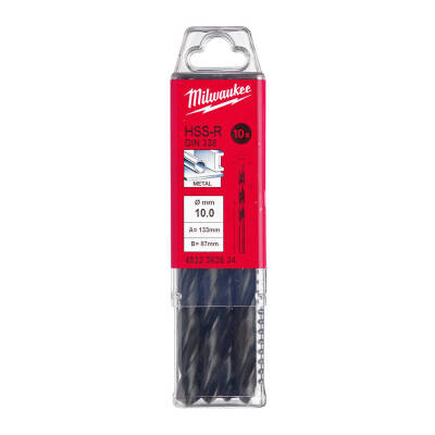 Milwaukee HSS-R Metal Matkap Ucu 10,0 x 133 mm 10'lu 4932363534 - 1