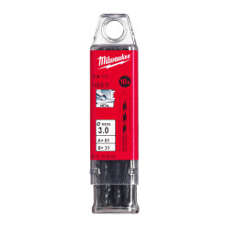 Milwaukee HSS-R Metal Matkap Ucu 3,0 x 61 mm 10'lu 4932363464 - Milwaukee