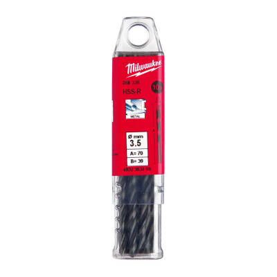 Milwaukee HSS-R Metal Matkap Ucu 3,5 x 70 mm 10'lu 4932363469 - 1