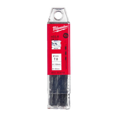 Milwaukee HSS-R Metal Matkap Ucu 7,0 x 109 mm 10'lu 4932363504 - 1