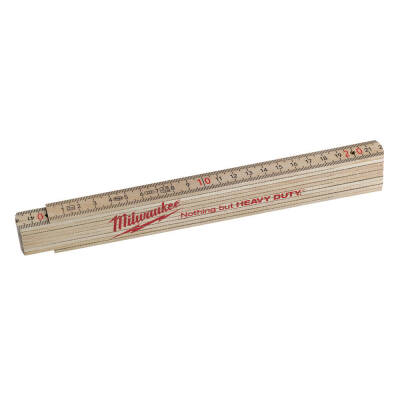 Milwaukee İnce Ahşap Katlanır Metre 2 m 4932459303 - 1