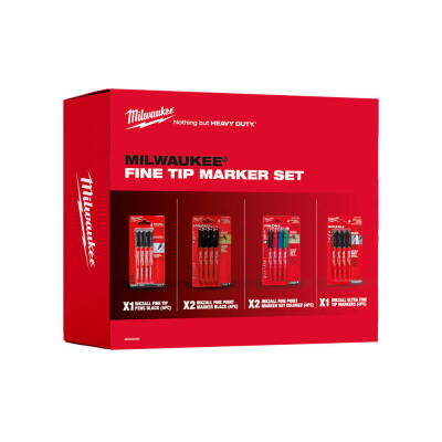 Milwaukee İnce Uçlu Marker Seti 24'lü 4932492096 - 1