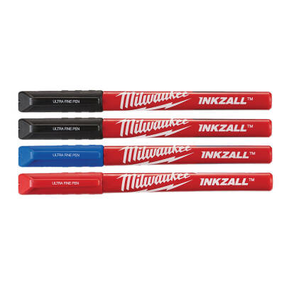 Milwaukee INKZALL İnce Uçlu Kalem Renkli 4'lü 48223165 - 1