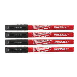 Milwaukee INKZALL İnce Uçlu Kalem Siyah 4'lü 48223164 - Milwaukee