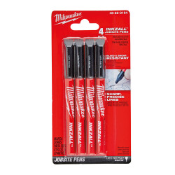 Milwaukee INKZALL İnce Uçlu Kalem Siyah 4'lü 48223164 - 2