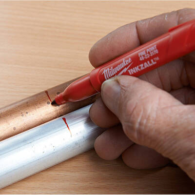 Milwaukee INKZALL Marker İşaretleme Kalemi Mavi, Kırmızı, Yeşil, Siyah 4li 48223106 - 3