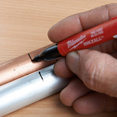 Milwaukee INKZALL Marker İşaretleme Kalemi Mavi, Kırmızı, Yeşil, Siyah 4li 48223106 - 4