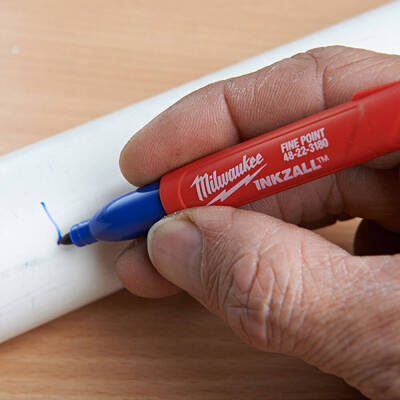 Milwaukee INKZALL Marker İşaretleme Kalemi Mavi, Kırmızı, Yeşil, Siyah 4li 48223106 - 6