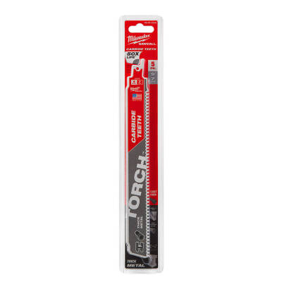 Milwaukee Karbür Dişli TORCH Metal Kılıç Testere Bıçağı 230 mm 5'li 48005502 - 1