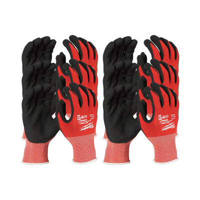 Milwaukee Kesilmeye Dayanıklı Nitril Eldiven Seviye A 9/L Beden 4932471615 - 1