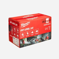 Milwaukee Kesilmeye Dayanıklı Nitril Eldiven Seviye C 10/XL Beden 144'lü Toptan Paket 4932479014 - Milwaukee