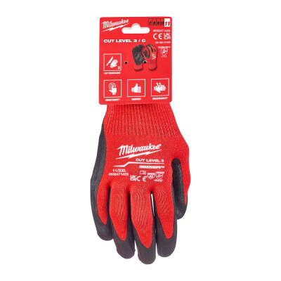 Milwaukee Kesilmeye Dayanıklı Nitril Eldiven Seviye C 11/XXL Beden 4932471423 - 1