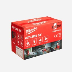 Milwaukee Kesilmeye Dayanıklı Nitril Eldiven Seviye C 9/L Beden 144'lü Toptan Paket 4932479013 - Milwaukee