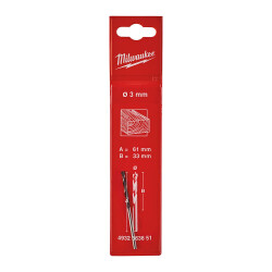 Milwaukee Kılavuz Uçlu Ahşap Matkap Ucu 3 x 61 mm 4932363651 - Milwaukee