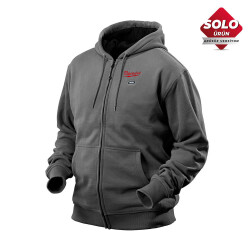 Milwaukee M12 HH GREY-0 Isıtmalı Kapüşonlu Sweatshirt Gri S Beden 4933443813 - Milwaukee