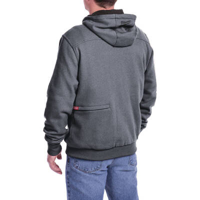 Milwaukee M12 HH GREY3-0 Isıtmalı Kapüşonlu Sweatshirt Gri M Beden 4933464353 - 3