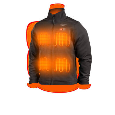 Milwaukee M12 HJ BL5-201 Isıtmalı Mont Siyah Akülü Set S Beden 4932492942 - 3