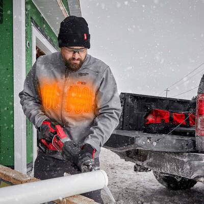 Milwaukee M12 HJ GREY5-0 Isıtmalı Mont Gri M Beden 4933478973 - 2