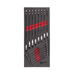 Milwaukee MAX BITE Cırcırlı Kombine Anahtar Seti 15 Parça Alet Dolabı Tepsili 4932479828 - Milwaukee