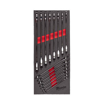 Milwaukee MAX BITE Cırcırlı Kombine Anahtar Seti 15 Parça Alet Dolabı Tepsili 4932479828 - 1