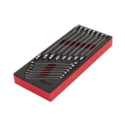 Milwaukee MAX BITE Cırcırlı Kombine Anahtar Seti 15 Parça Alet Dolabı Tepsili 4932479828 - 2