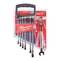 Milwaukee MAX BITE Cırcırlı Kombine Anahtar Seti 7 Parça Metrik 4932464993 - Milwaukee