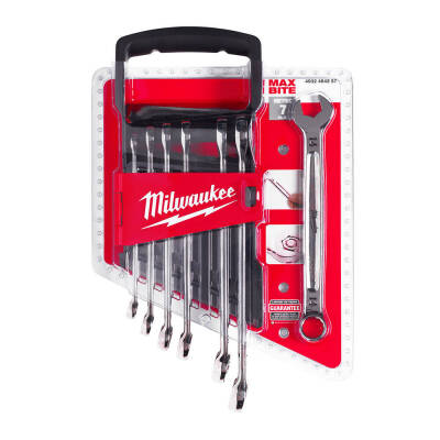 Milwaukee MAX BITE Kombine Anahtar Seti 7 Parça Metrik 4932464257 - 2