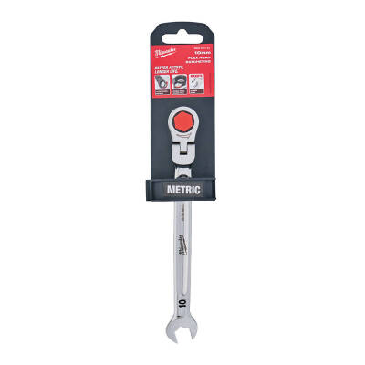 Milwaukee MAX BITE Mafsallı Cırcırlı Kombine Anahtar 10 mm 4932480183 - 1