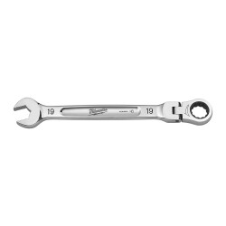 Milwaukee MAX BITE Mafsallı Cırcırlı Kombine Anahtar 19 mm 4932480192 - 2