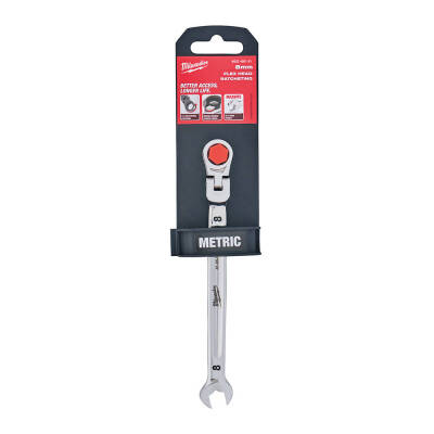 Milwaukee MAX BITE Mafsallı Cırcırlı Kombine Anahtar 8 mm 4932480181 - 1