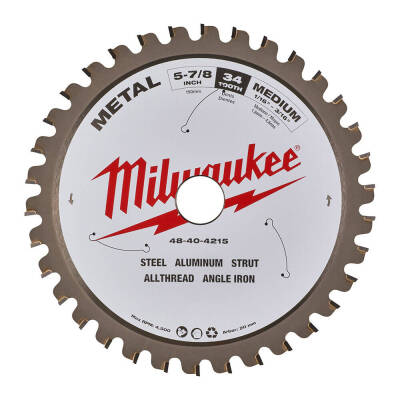 Milwaukee Metal Kesme Daire Testere Bıçağı 150 x 20 mm 34 Diş 4932479554 - 1