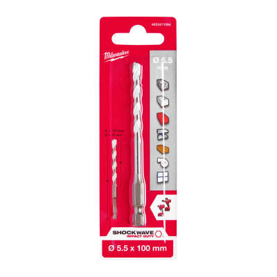 Milwaukee Multi Material Çok Amaçlı Matkap Ucu 5,5 x 100 mm 4932471094 - 1