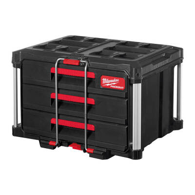 Milwaukee PACKOUT 3 Çekmeceli Takım Kutusu 4932472130 - 1