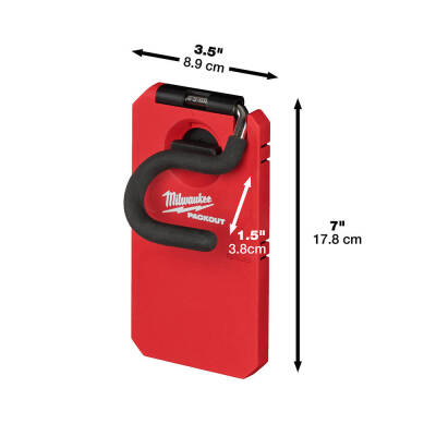 Milwaukee PACKOUT Büyük S Duvar Kancası 9 kg 4932480703 - 2