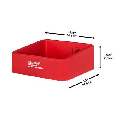 Milwaukee PACKOUT Küçük Duvar Rafı 9 kg 4932480713 - 1