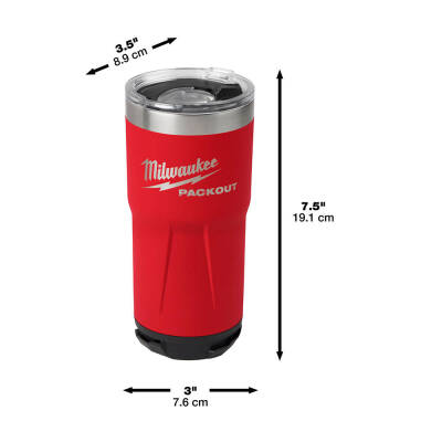 Milwaukee PACKOUT Termos Bardak 591 ml Kırmızı 4932479074 - 2
