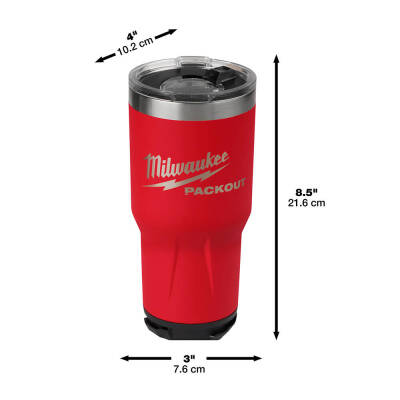 Milwaukee PACKOUT Termos Bardak 887 ml Kırmızı 4932479075 - 2