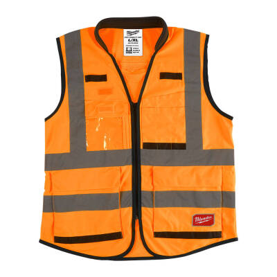 Milwaukee Premium Reflektörlü İkaz Yeleği Turuncu L/XL 4932471899 - 2