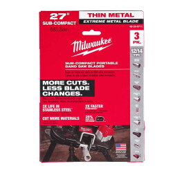 Milwaukee Premium Şerit Testere Bıçağı 685,80 mm 12/14 TPI 3'lü 48390711 - 3