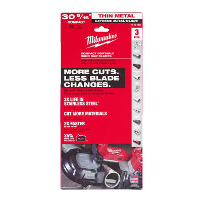 Milwaukee Premium Şerit Testere Bıçağı 776,29 mm 12/14 TPI 3'lü 48390631 - 1