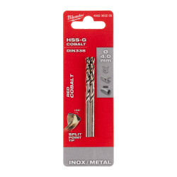 Milwaukee RED Kobalt HSS-G Co Metal Matkap Ucu 4,0 x 75 mm 2'li 4932363258 - Milwaukee