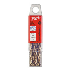 Milwaukee RED Kobalt HSS-G Co Metal Matkap Ucu 6,0 x 93 mm 10'lu 4932373345 - Milwaukee