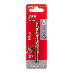 Milwaukee RED Kobalt HSS-G Co Metal Matkap Ucu 6,0 x 93 mm 4932363268 - Milwaukee